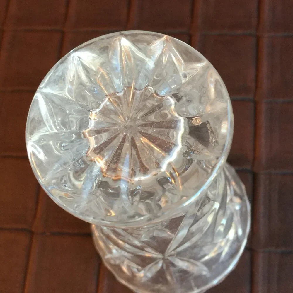 Lenox Crystal Star Pattern Bud Vase 4